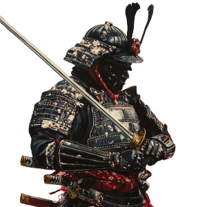 Samurai Spring Vinyl Car Decal Sticker – Waterproof & UV-Resistant 8"