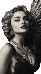 Retro Glamour Portrait V2 Vinyl Car Decal Sticker – Waterproof & UV-Resistant 8" Retro Glamour Portrait V2 Vinyl Car Decal Sticker – Waterproof & UV-Resistant 8"