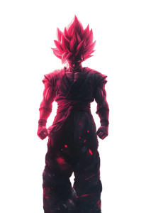 Goku Epic Aura Vinyl Car Decal Sticker – Waterproof & UV-Resistant 8"