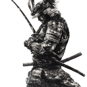 Realistic Samurai Tattoo Vinyl Car Decal Sticker – Waterproof & UV-Resistant 8" Realistic Samurai Tattoo Vinyl Car Decal Sticker – Waterproof & UV-Resistant 8"