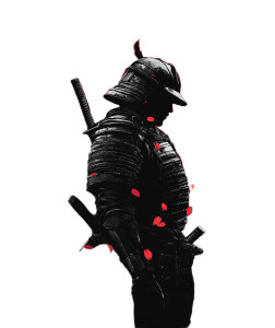 Samurai Vector Art V4 Vinyl Car Decal Sticker – Waterproof & UV-Resistant 8"