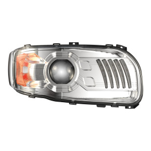 Upgrade Your Peterbilt with J.W. Speaker LED Headlight Assembly | Model 9600, DOT Approved, Clear Lens, High/Low Beam, Daytime Running Light, Turn Signal, Heated, Plug-and-Play