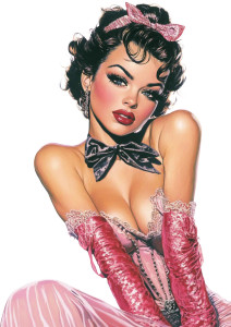 80S Burlesque Model Vinyl Car Decal Sticker – Waterproof & UV-Resistant 8" 80S Burlesque Model Vinyl Car Decal Sticker – Waterproof & UV-Resistant 8"