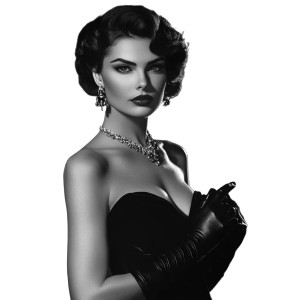 Vintage Femme Fatale V4 Vinyl Car Decal Sticker – Waterproof & UV-Resistant 8" Vintage Femme Fatale V4 Vinyl Car Decal Sticker – Waterproof & UV-Resistant 8"