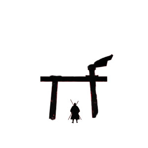 Lone Samurai Silhouette Vinyl Car Decal Sticker – Waterproof & UV-Resistant 8"