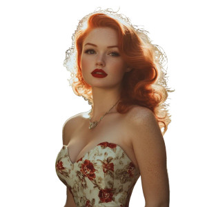 40S Fashionable Redhead Vinyl Car Decal Sticker – Waterproof & UV-Resistant 8" 40S Fashionable Redhead Vinyl Car Decal Sticker – Waterproof & UV-Resistant 8"