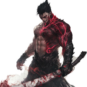 Demonic War God Vinyl Car Decal Sticker – Waterproof & UV-Resistant 8"