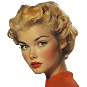 1950S Blonde Beehive Vinyl Car Decal Sticker – Waterproof & UV-Resistant 8" 1950S Blonde Beehive Vinyl Car Decal Sticker – Waterproof & UV-Resistant 8"