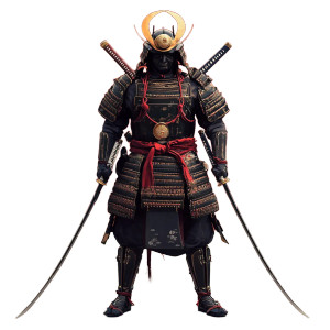 Armored Samurai V3 Vinyl Car Decal Sticker – Waterproof & UV-Resistant 8"