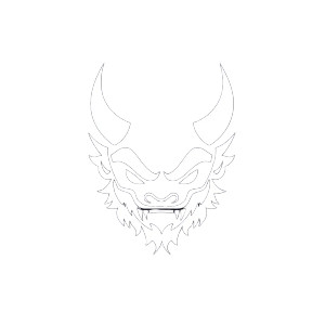 Cute Oni Logo Vinyl Car Decal Sticker – Waterproof & UV-Resistant 8" Cute Oni Logo Vinyl Car Decal Sticker – Waterproof & UV-Resistant 8"