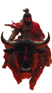 Yamraj On Bull Vinyl Car Decal Sticker – Waterproof & UV-Resistant 8"