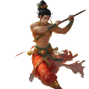 Nezha Legendary Figure Vinyl Car Decal Sticker – Waterproof & UV-Resistant 8"