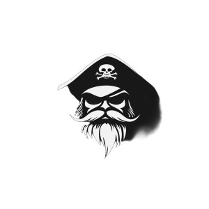 Pirate Head Silhouette Vinyl Car Decal Sticker – Waterproof & UV-Resistant 8" Pirate Head Silhouette Vinyl Car Decal Sticker – Waterproof & UV-Resistant 8"
