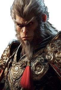 Monkey King Portrait V31 Vinyl Car Decal Sticker – Waterproof & UV-Resistant 8"