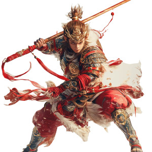 Monkey King Armor V23 Vinyl Car Decal Sticker – Waterproof & UV-Resistant 8"