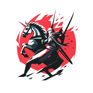 Ninja Vs Unicorn Vinyl Car Decal Sticker – Waterproof & UV-Resistant 8"