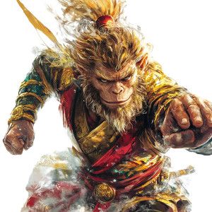 Wukong Comic Art Vinyl Car Decal Sticker – Waterproof & UV-Resistant 8" Wukong Comic Art Vinyl Car Decal Sticker – Waterproof & UV-Resistant 8"