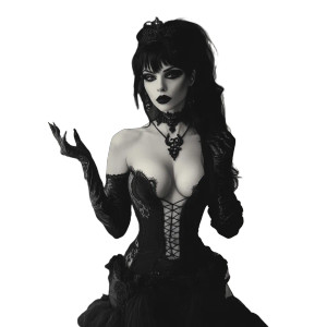 Goth Girl Vinyl Car Decal Sticker – Waterproof & UV-Resistant 8" Goth Girl Vinyl Car Decal Sticker – Waterproof & UV-Resistant 8"