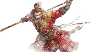 Sun Wukong Spinning Staff Vinyl Car Decal Sticker – Waterproof & UV-Resistant 8"