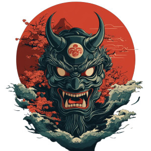 Oni Mask V10 Vinyl Car Decal Sticker – Waterproof & UV-Resistant 8" Oni Mask V10 Vinyl Car Decal Sticker – Waterproof & UV-Resistant 8"