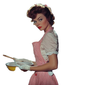 50S Housewife Vinyl Car Decal Sticker – Waterproof & UV-Resistant 8" 50S Housewife Vinyl Car Decal Sticker – Waterproof & UV-Resistant 8"