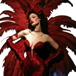 Dita Von Teese V2 Vinyl Car Decal Sticker – Waterproof & UV-Resistant 8"