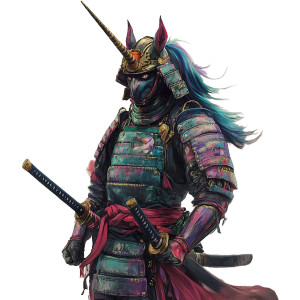 Colorful Samurai Armor V2 Vinyl Car Decal Sticker – Waterproof & UV-Resistant 8" Colorful Samurai Armor V2 Vinyl Car Decal Sticker – Waterproof & UV-Resistant 8"
