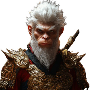 Monkey King Armor V22 Vinyl Car Decal Sticker – Waterproof & UV-Resistant 8"