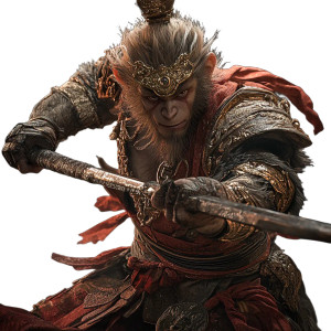 Sun Wukong Combat Vinyl Car Decal Sticker – Waterproof & UV-Resistant 8"