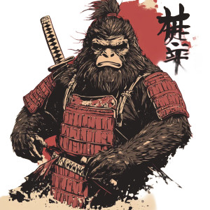 Sasquatch Samurai Tee Vinyl Car Decal Sticker – Waterproof & UV-Resistant 8" Sasquatch Samurai Tee Vinyl Car Decal Sticker – Waterproof & UV-Resistant 8"