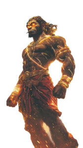 Divine Lord Hanuman V2 Vinyl Car Decal Sticker – Waterproof & UV-Resistant 8"