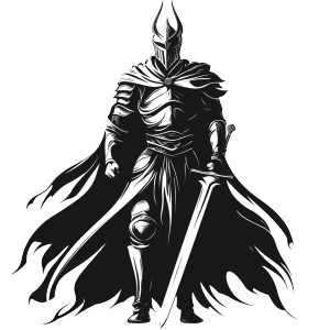 Medieval Warrior King Vinyl Car Decal Sticker – Waterproof & UV-Resistant 8"