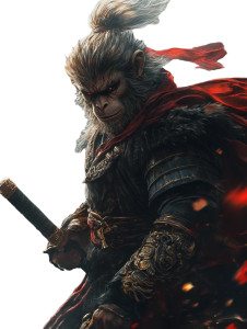 Mighty Monkey King V4 Vinyl Car Decal Sticker – Waterproof & UV-Resistant 8"