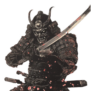 Samurai Demon Mask V11 Vinyl Car Decal Sticker – Waterproof & UV-Resistant 8"