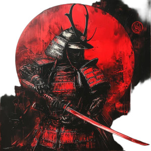 Zen Samurai Musk Vinyl Car Decal Sticker – Waterproof & UV-Resistant 8"