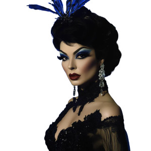 Elegant Drag Queen Vinyl Car Decal Sticker – Waterproof & UV-Resistant 8"