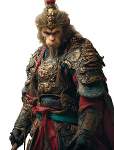 Monkey King Wukong V11 Vinyl Car Decal Sticker – Waterproof & UV-Resistant 8"