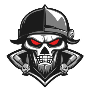 Raider Logo Vinyl Car Decal Sticker – Waterproof & UV-Resistant 8"