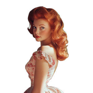1950S Redhead Housewife V2 Vinyl Car Decal Sticker – Waterproof & UV-Resistant 8" 1950S Redhead Housewife V2 Vinyl Car Decal Sticker – Waterproof & UV-Resistant 8"