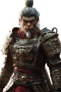 Monkey King Armor V24 Vinyl Car Decal Sticker – Waterproof & UV-Resistant 8"