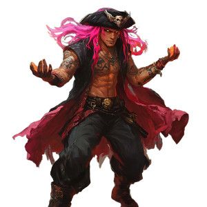 Pirate Luca Dragonrider Vinyl Car Decal Sticker – Waterproof & UV-Resistant 8"