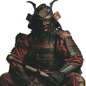 Masked Samurai V5 Vinyl Car Decal Sticker – Waterproof & UV-Resistant 8"