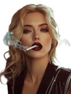 Scarlett Johansson Smoking Vinyl Car Decal Sticker – Waterproof & UV-Resistant 8"