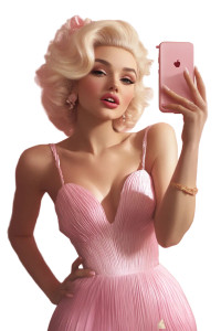 Marilyn Monroe Selfie V4 Vinyl Car Decal Sticker – Waterproof & UV-Resistant 8"