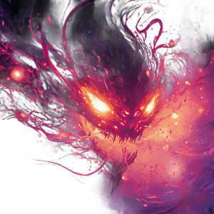 Energetic Anime Creature Vinyl Car Decal Sticker – Waterproof & UV-Resistant 8"