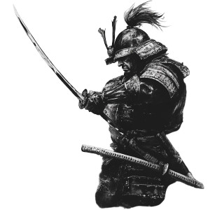 Samurai Warrior V25 Vinyl Car Decal Sticker – Waterproof & UV-Resistant 8"