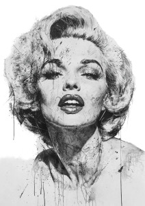 Marilyn Monroe Drawing V2 Vinyl Car Decal Sticker – Waterproof & UV-Resistant 8"