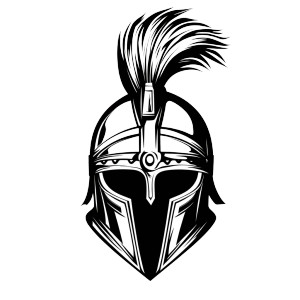 Legion Warrior Helmet Vinyl Car Decal Sticker – Waterproof & UV-Resistant 8"