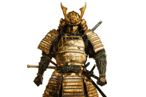 Majestic Samurai Painting Vinyl Car Decal Sticker – Waterproof & UV-Resistant 8"