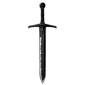 Medieval Sword Symbol Vinyl Car Decal Sticker – Waterproof & UV-Resistant 8" Medieval Sword Symbol Vinyl Car Decal Sticker – Waterproof & UV-Resistant 8"